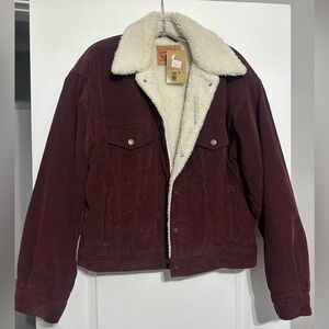 Brand new Maroon Levi’s trucker jacket. Never worn